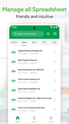 Spreadsheets office XLS, XLSX android App screenshot 6